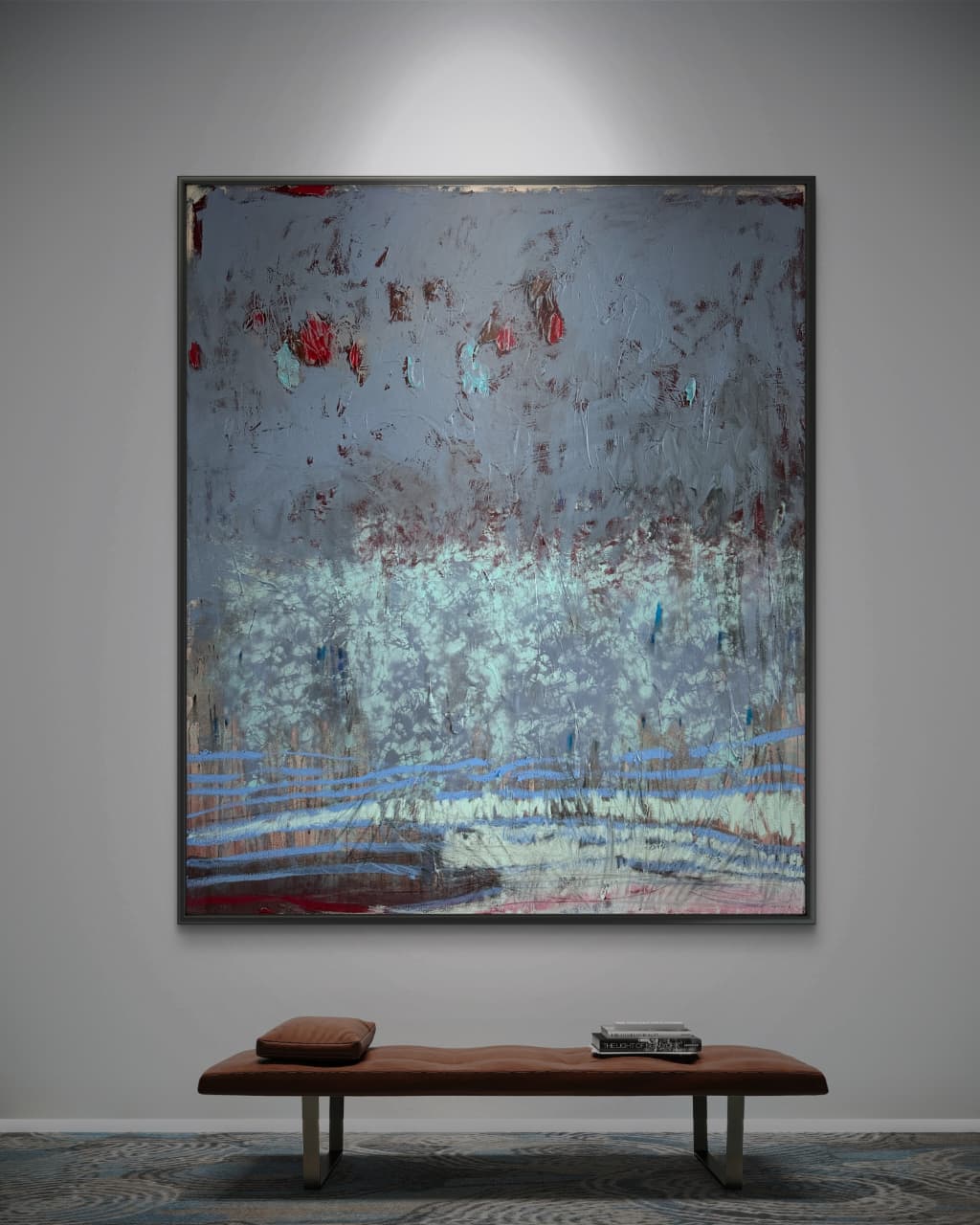 Your Soul Knows original mixed media painting by Fernanda Rivero on raw canvas