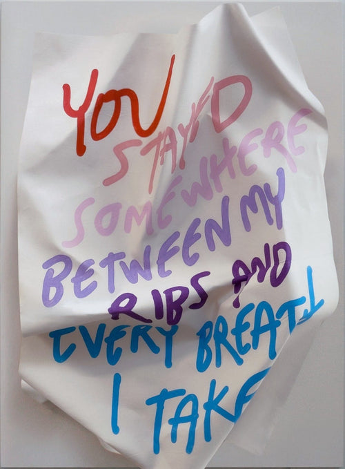 Anotaciones (Between My Ribs) by Ricardo Luévanos limited-edition mixed media artwork