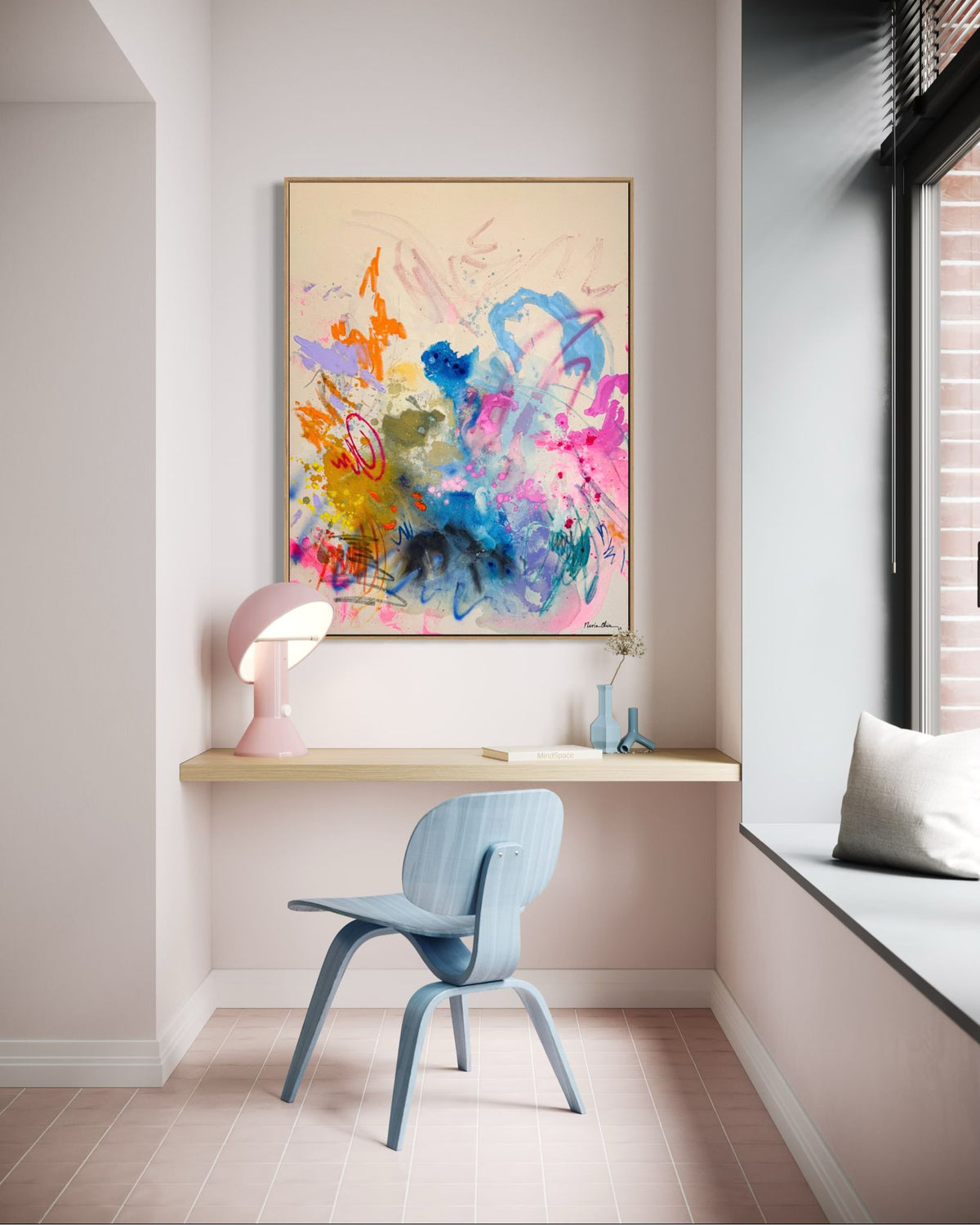 Desde el cielo, painting by Nuria Oliva — Art of NOMA