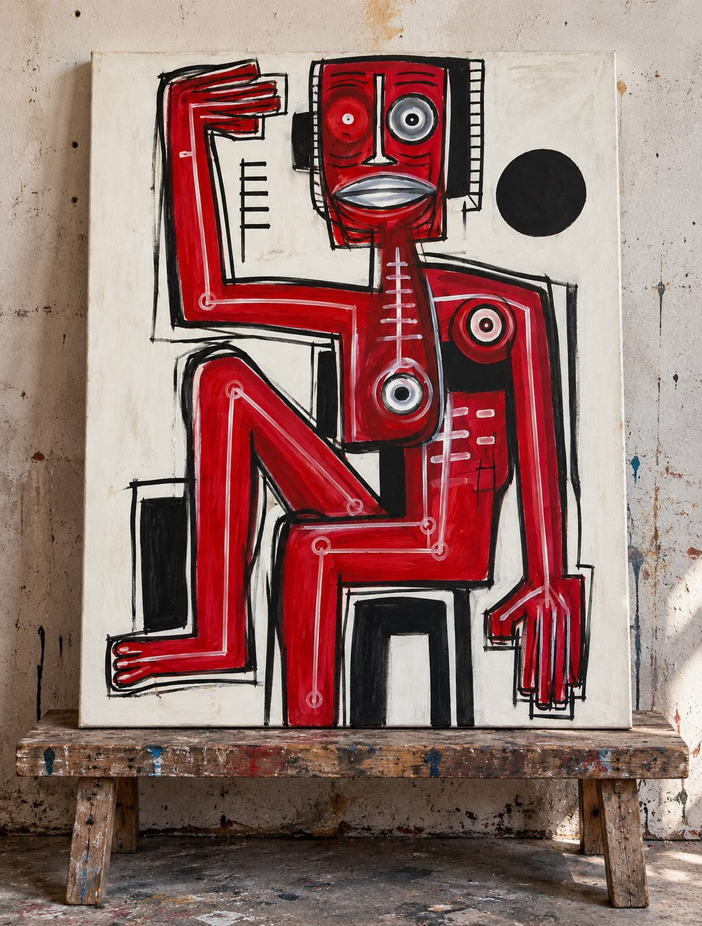 Red Monkey 2 by Daniel de Polignac