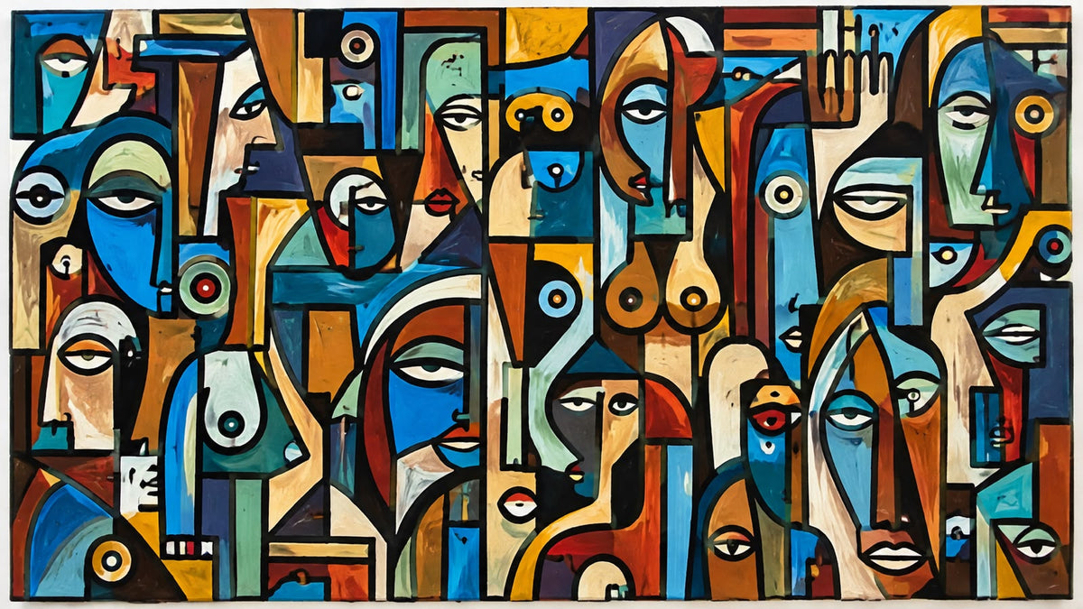 Gender Decomposition 2 by Daniel de Polignac Acrylic Painting