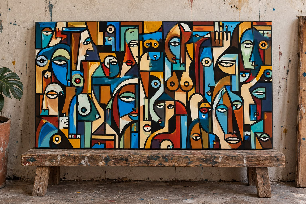 Gender Decomposition 2 by Daniel de Polignac Acrylic Painting