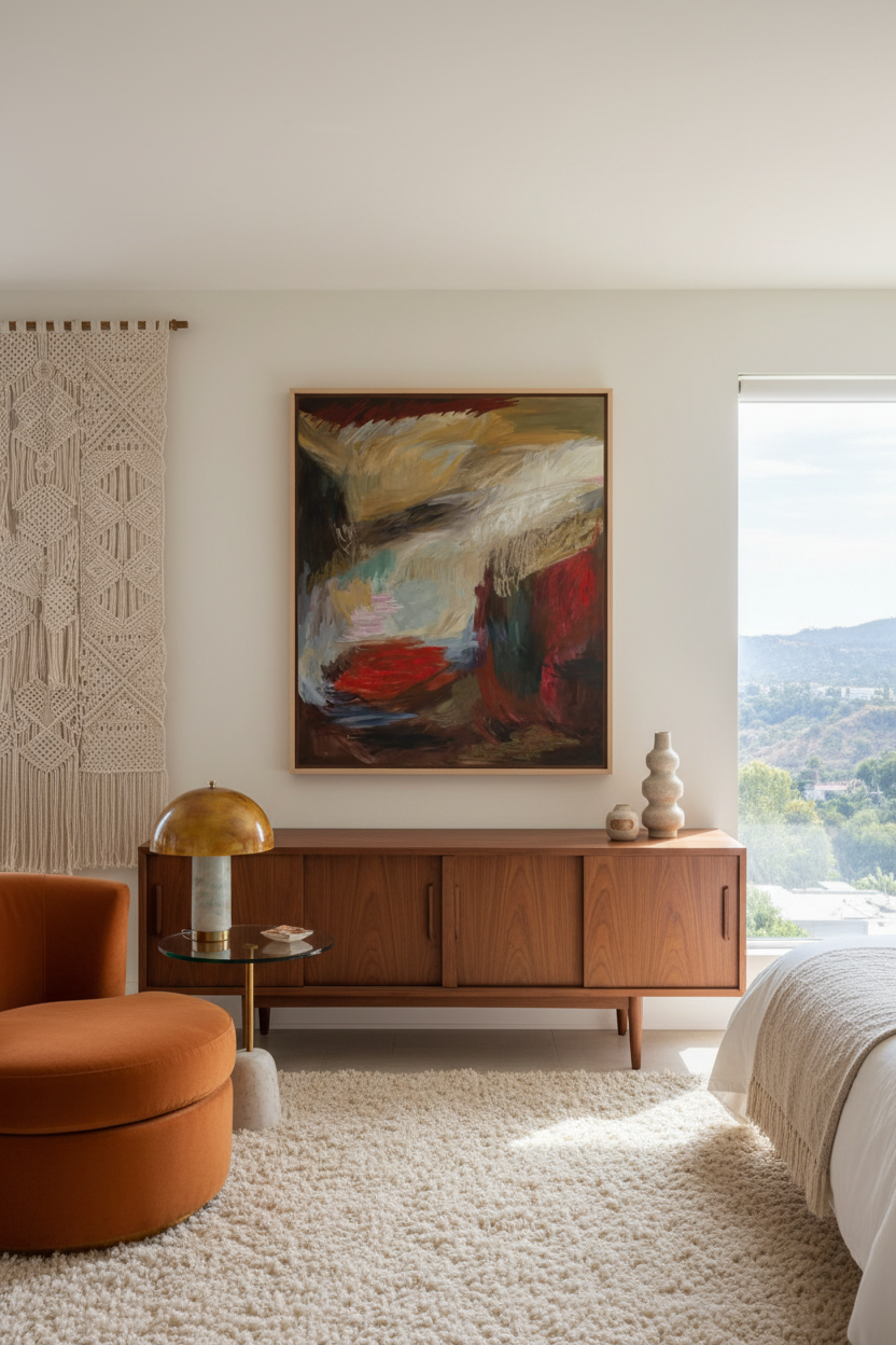 A LANDSCAPE OF INTERRUPTED DREAMS 01 in 1970s Hollywood Hills Bedroom
