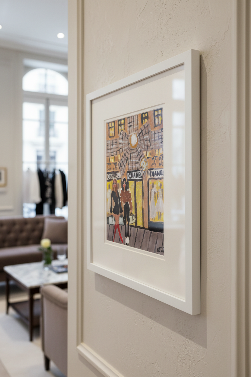 Chanel Store Artwork - Sideways Perspective
