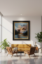 Couchers de Soleil et Cavaliers 1 in midcentury Mexico City apartment