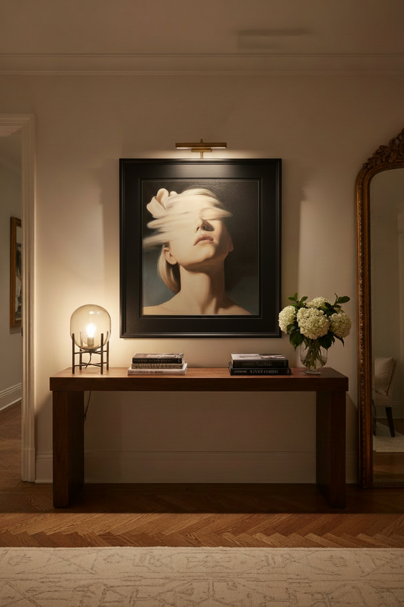 Ghastlighting artwork 20% smaller in NYC entrance hall