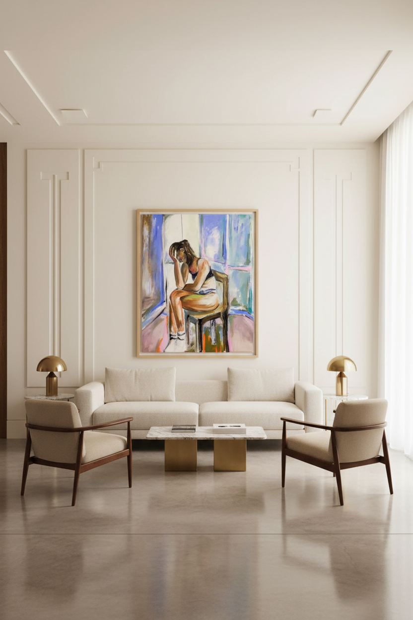 Self Portrait Mexico Minimalist Living Room